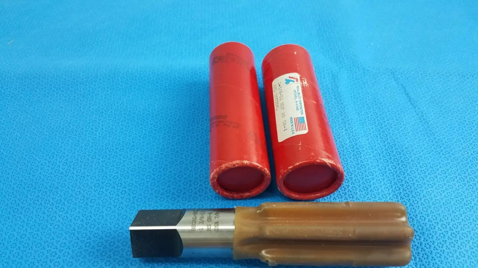 Industrial Metal Cutting Tool with Protective Storage Sleeves