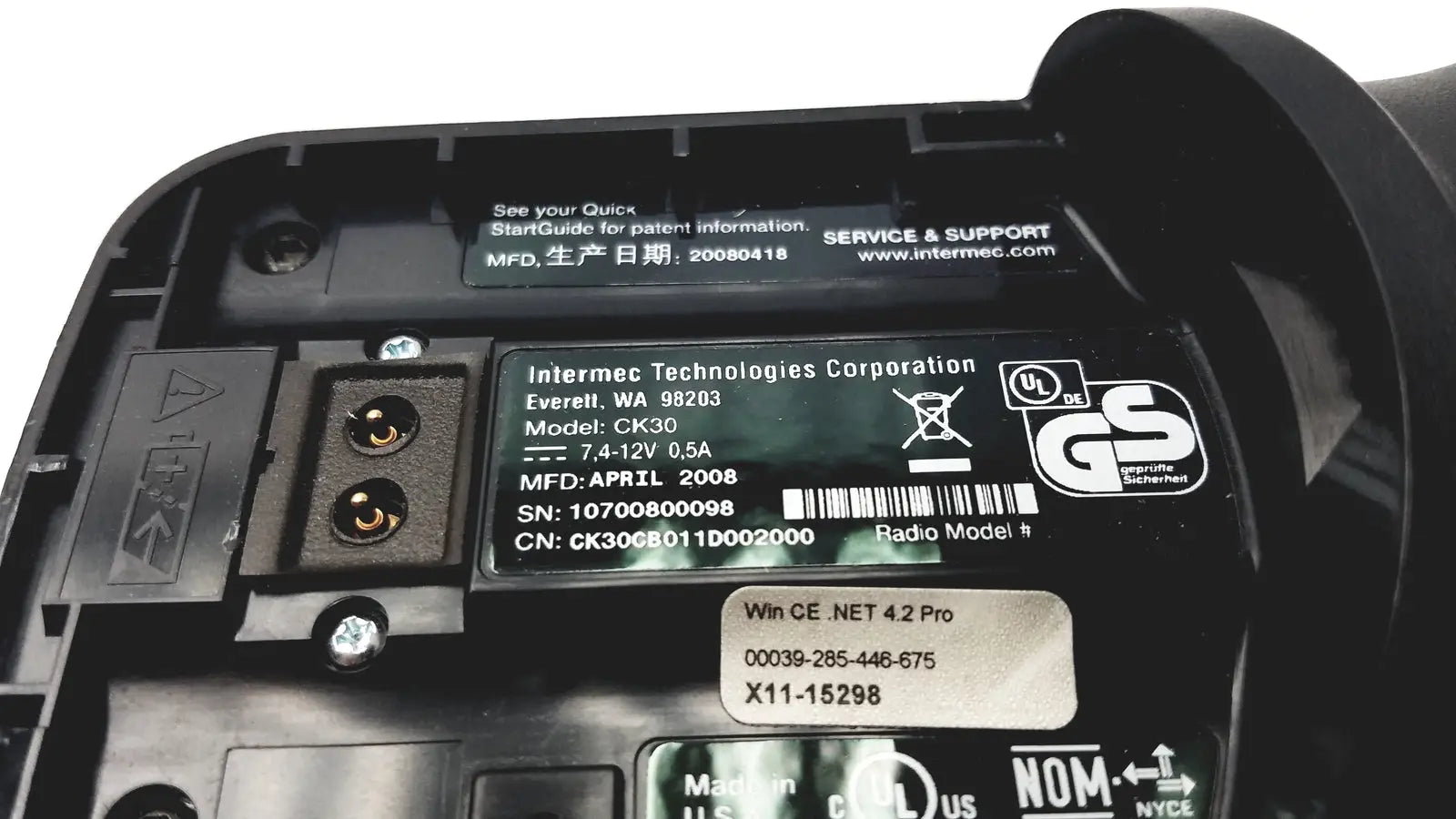 Intermec CK30 Silver Wireless Handheld Bluetooth Imager Laser With Battery - Mobile Computer