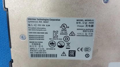 Intermec CK3X Wireless Barcode Scanner With AD20 Charging Base and Omnihil AC/DC Adapter - Handheld