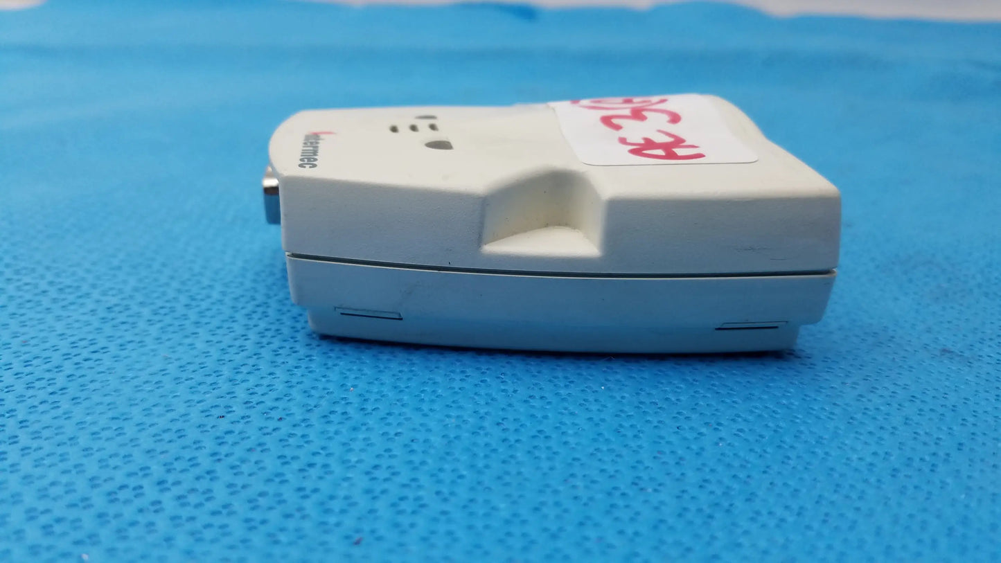 White plastic intermec microbar 9730 decoder wedge with small slot designed for reuse medical equipment applications