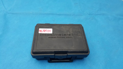 Black plastic case with handle and embossed intoximeters inc branding for alco-sensor fst portable breathalyzer medical equipment