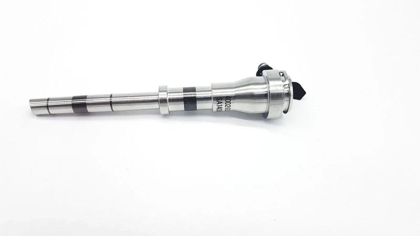 Intuitive Surgical 400263-01 da Vinci 8.5mm silver metallic laparoscopic cannula with black striped markings for reuse medical equipment