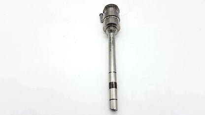 Silver metallic fuel injector with a cylindrical head and engraved threaded body for vinci regular 8mm cannula use