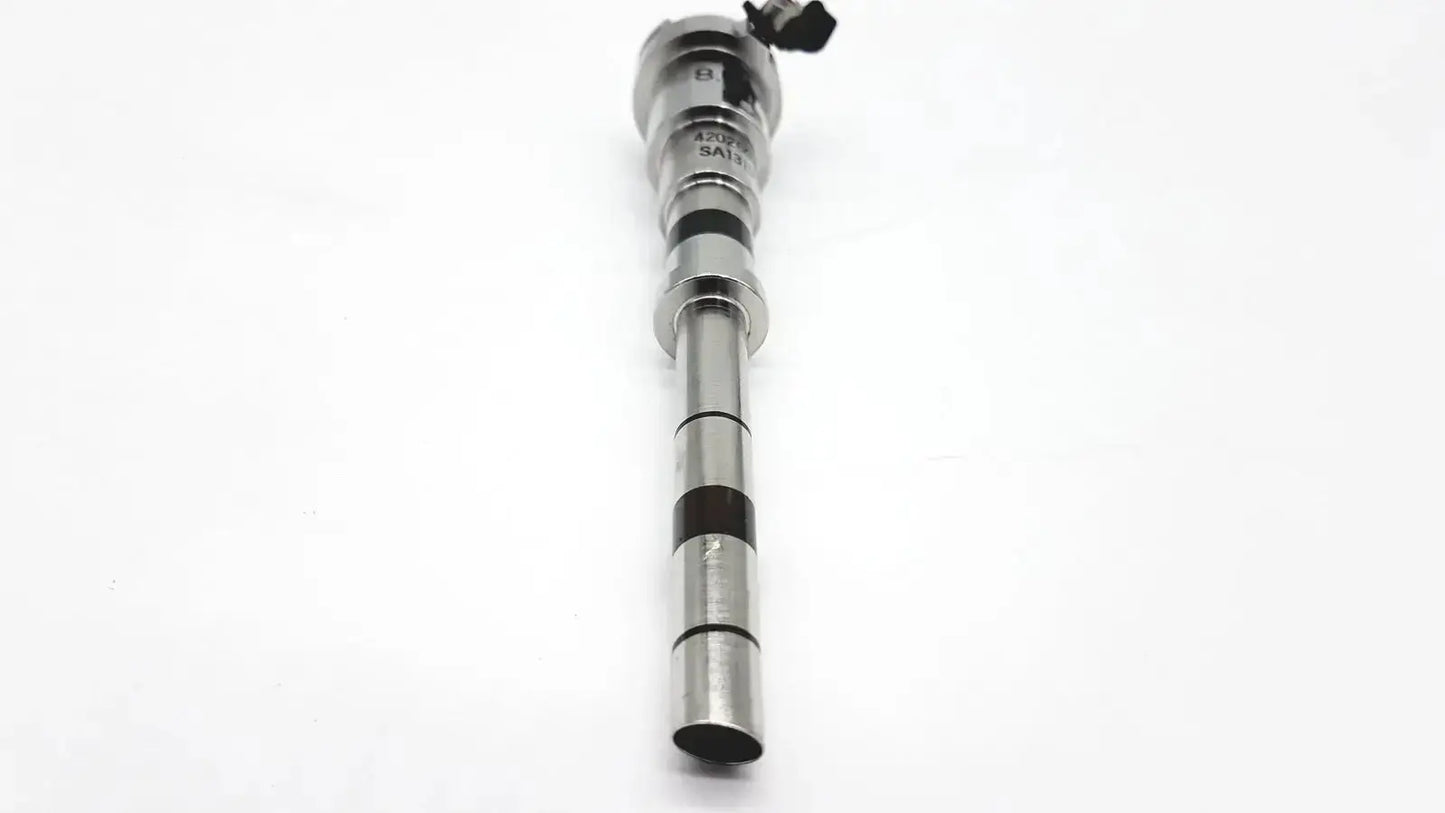 Silver metallic camshaft with black bands and cap for intuitive surgical 420260-02 cannula laparoscopy device