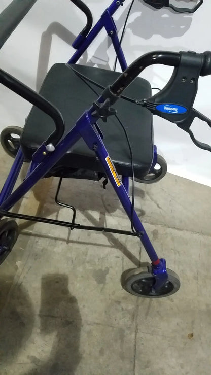 Invacare 4-Wheel Rollator Walker with Seat