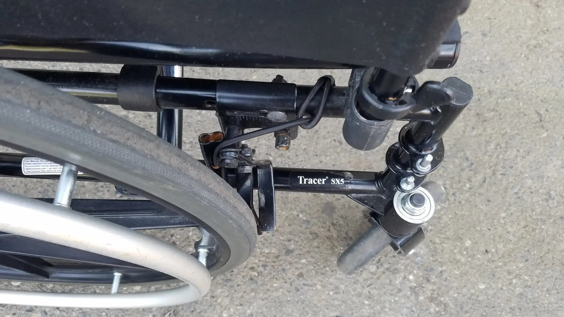 Invacare Tracer SX5 Black Wheelchair Armrests