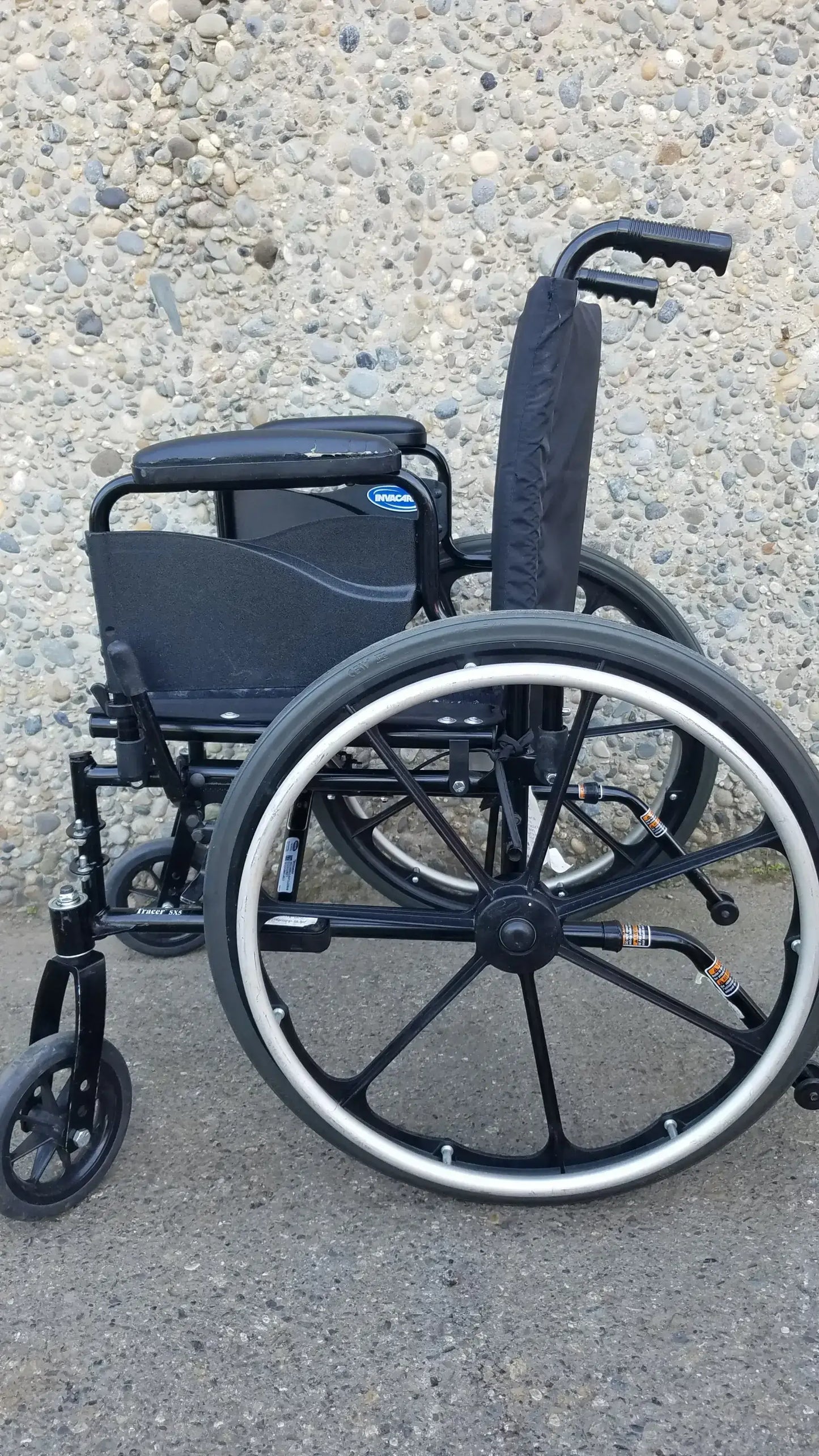 Invacare Tracer SX5 Black Wheelchair Armrests