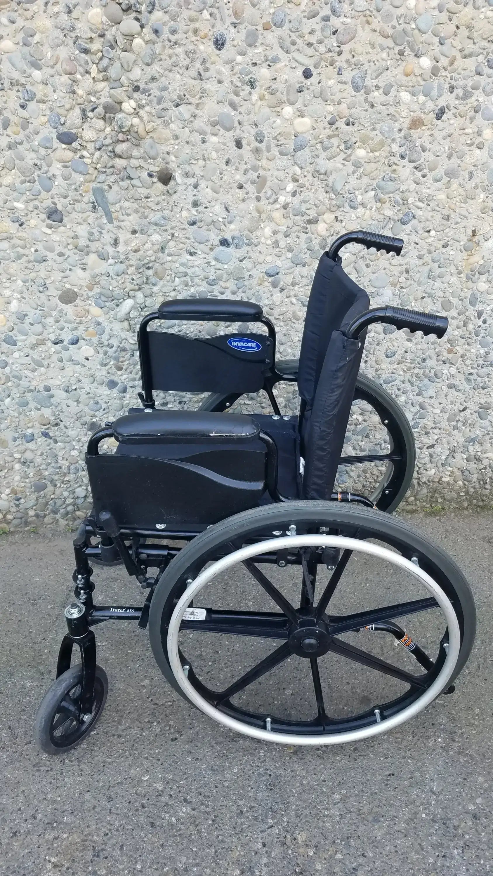 Invacare Tracer SX5 Black Wheelchair Armrests
