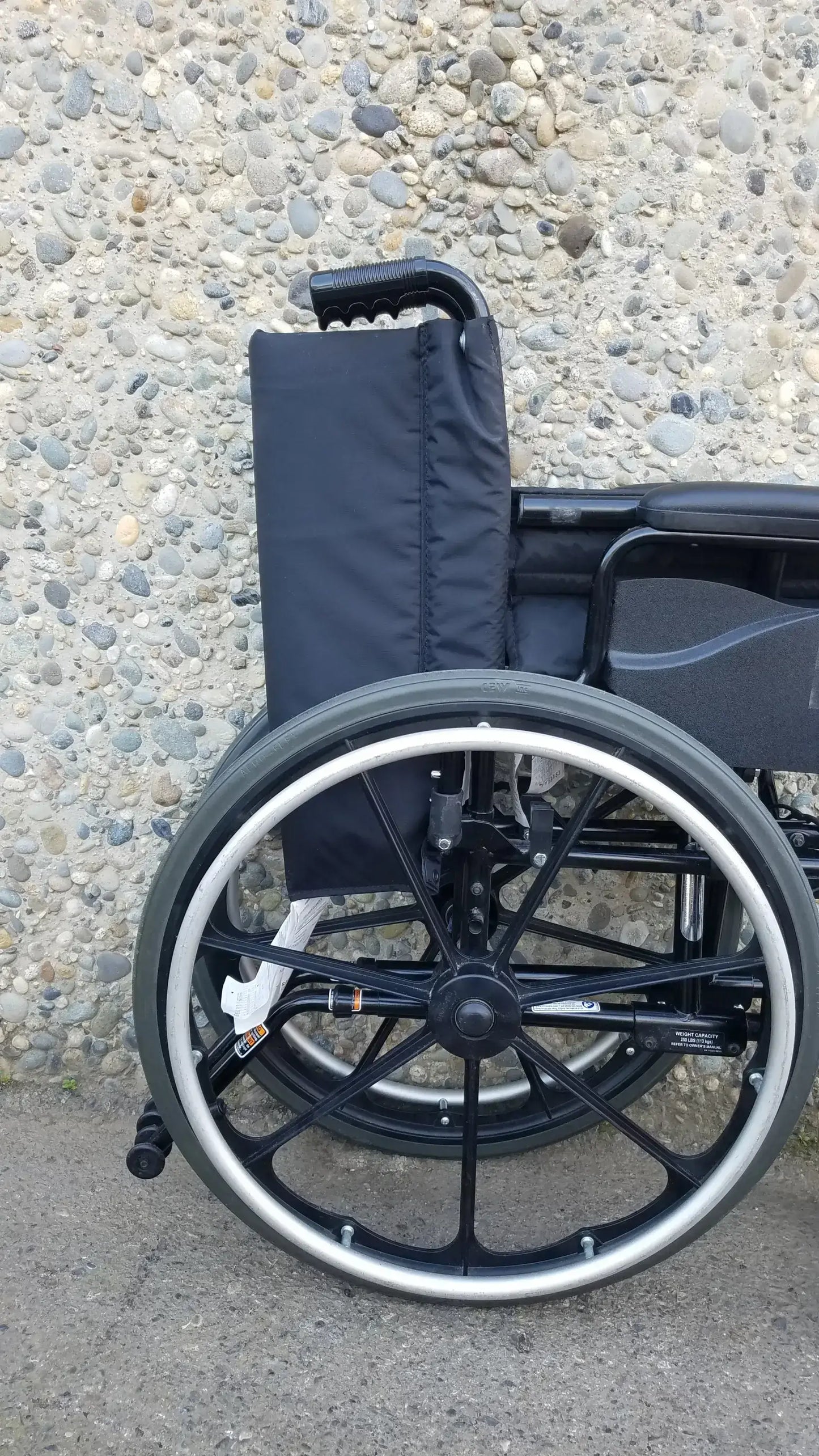 Invacare Tracer SX5 Black Wheelchair Armrests