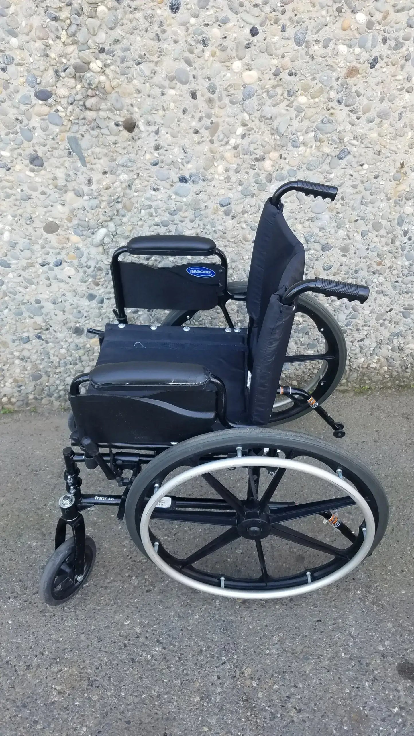 Invacare Tracer SX5 Black Wheelchair Armrests