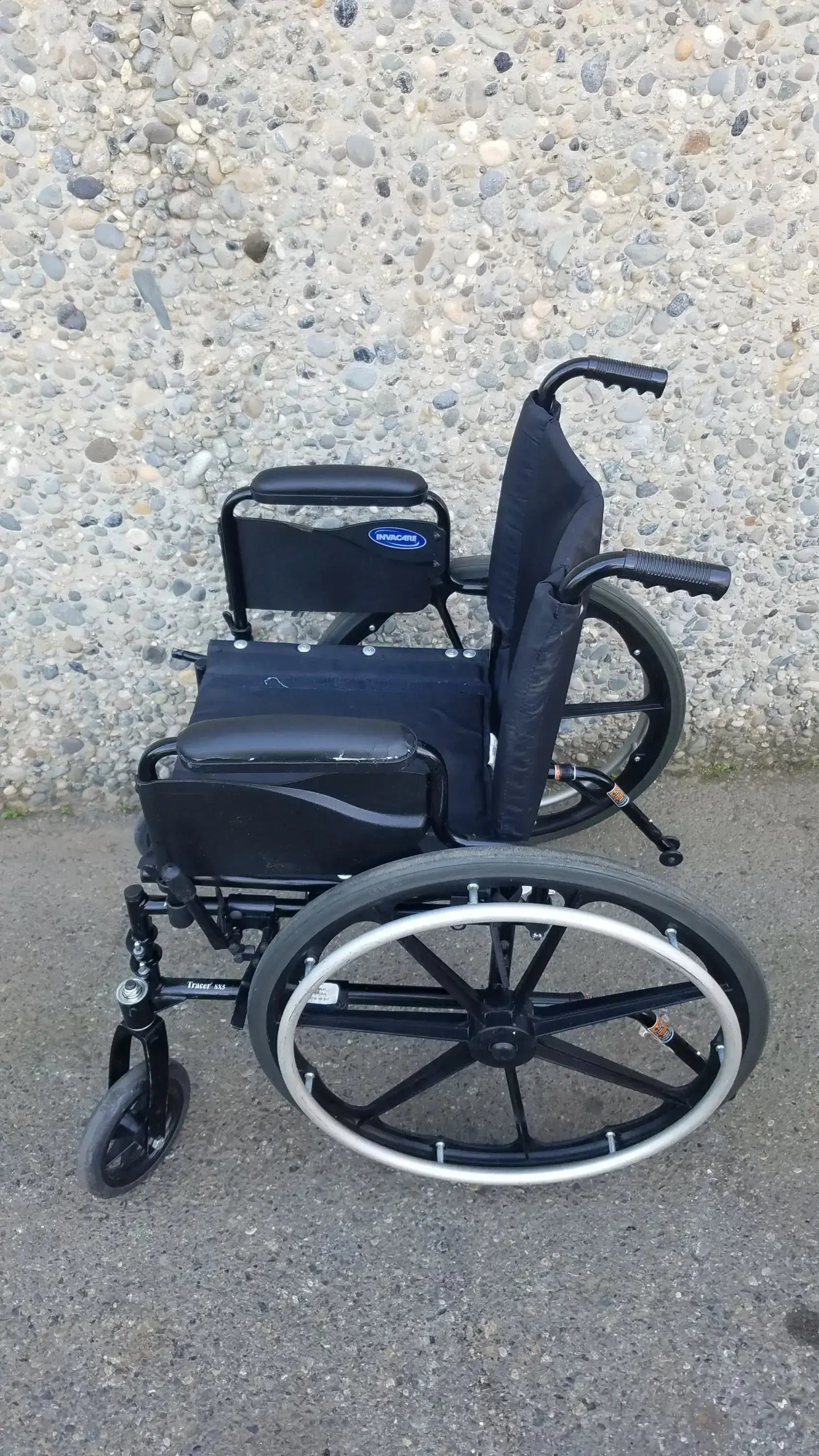 Invacare Tracer SX5 Black Wheelchair Armrests