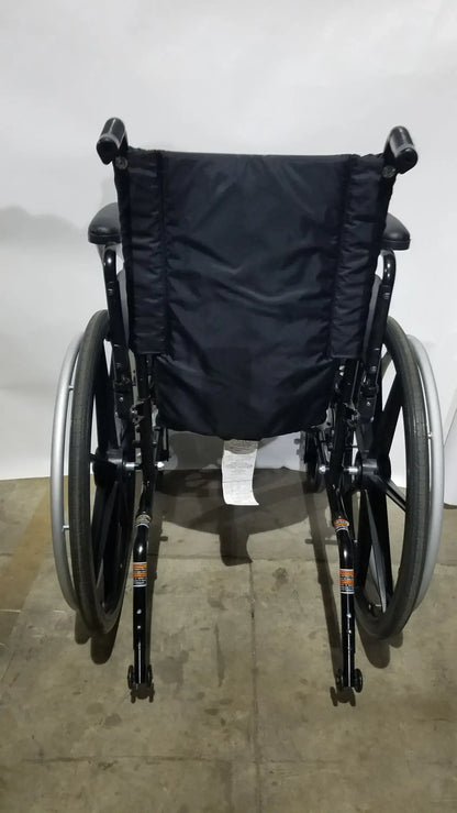 Invacare Tracer SX5 Folding Wheelchair – Black Finish with Padded Arm Supports