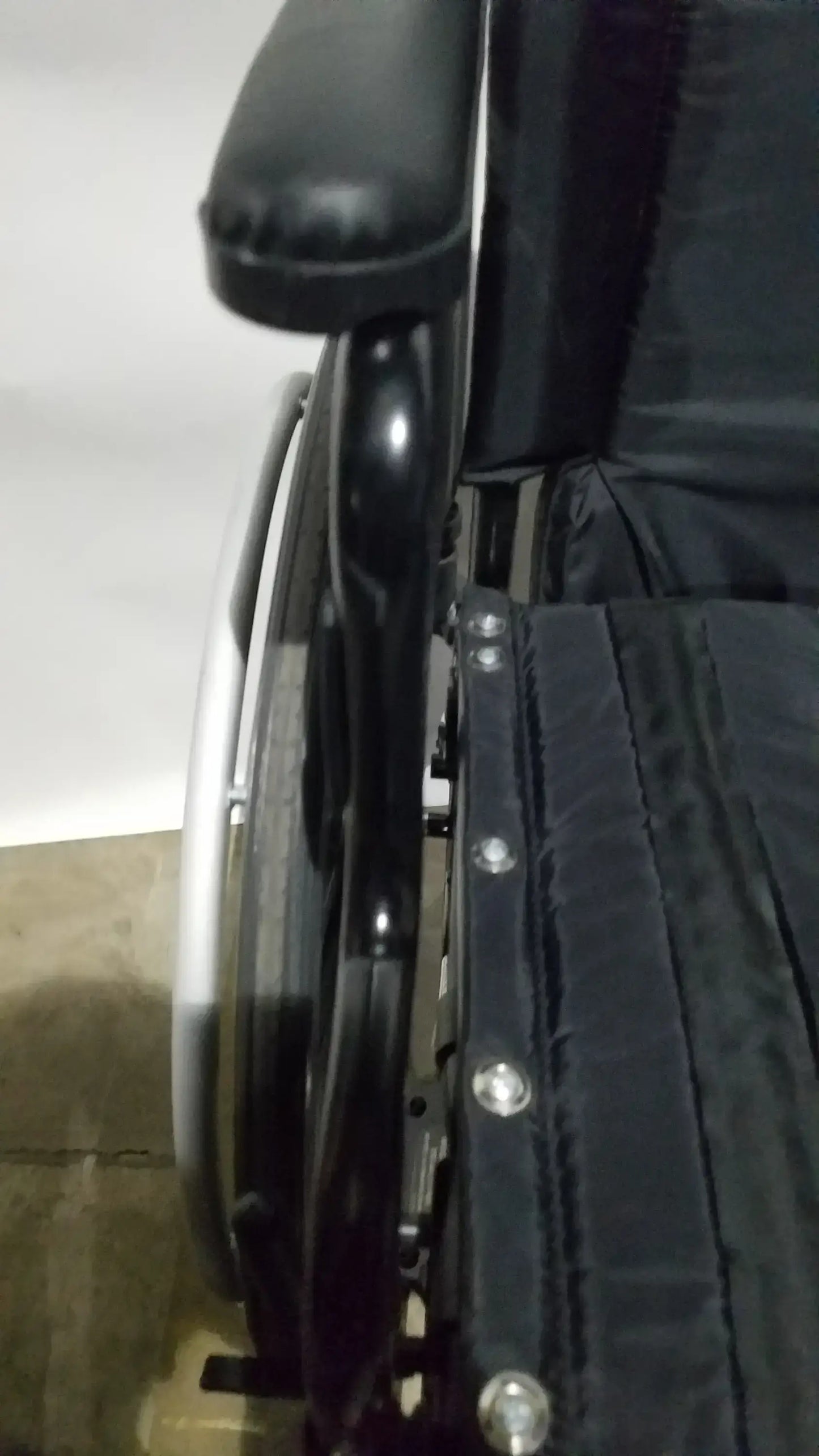 Invacare Tracer SX5 Folding Wheelchair – Black Finish with Padded Arm Supports