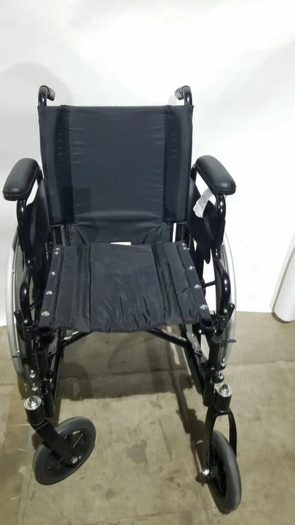 Invacare Tracer SX5 Folding Wheelchair – Black Finish with Padded Arm Supports