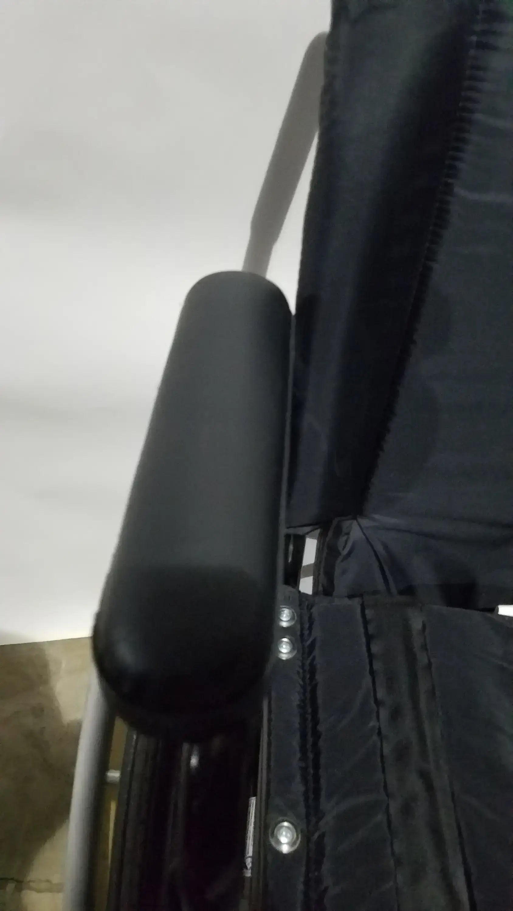 Invacare Tracer SX5 Folding Wheelchair – Black Finish with Padded Arm Supports