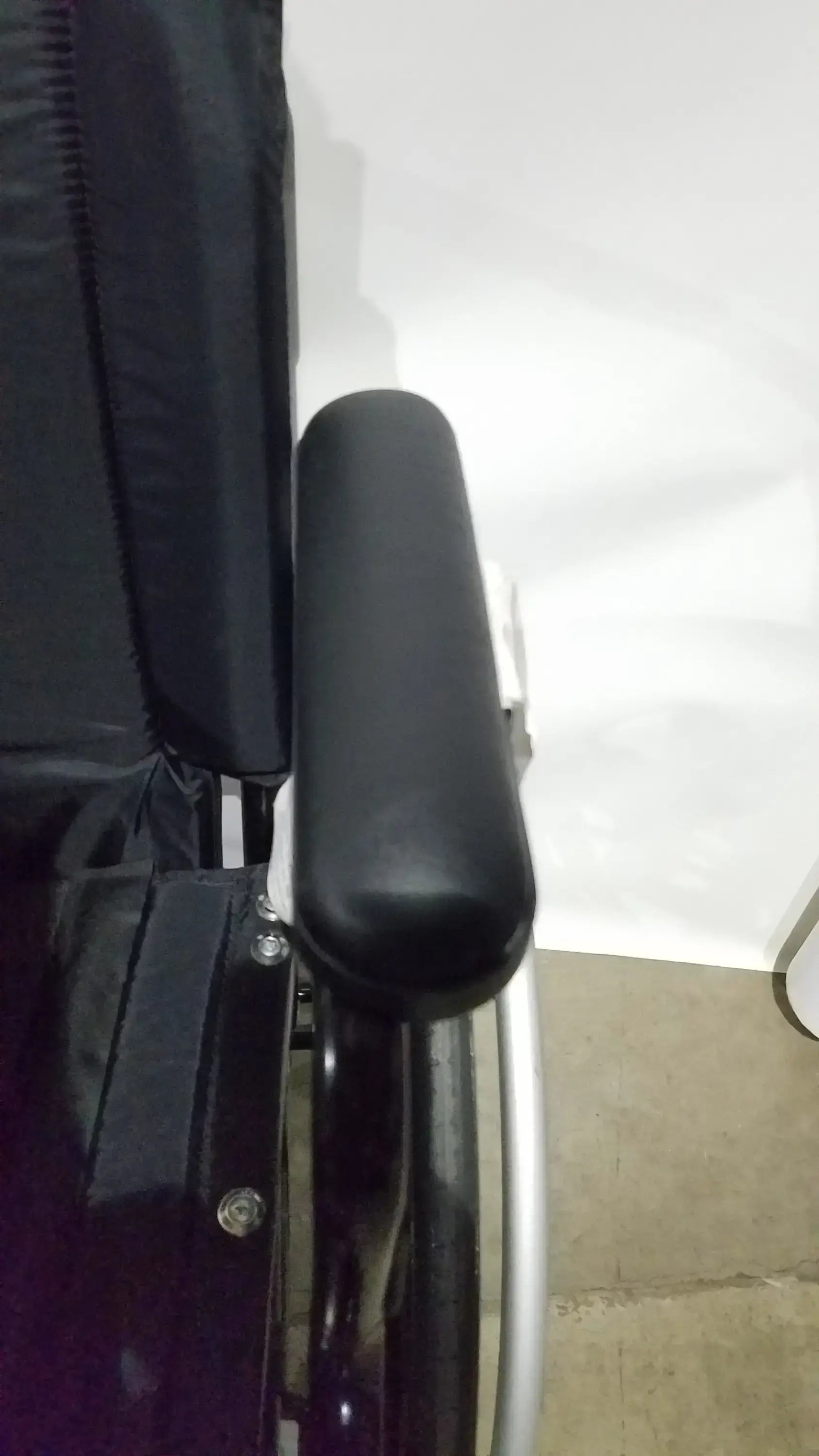Invacare Tracer SX5 Folding Wheelchair – Black Finish with Padded Arm Supports