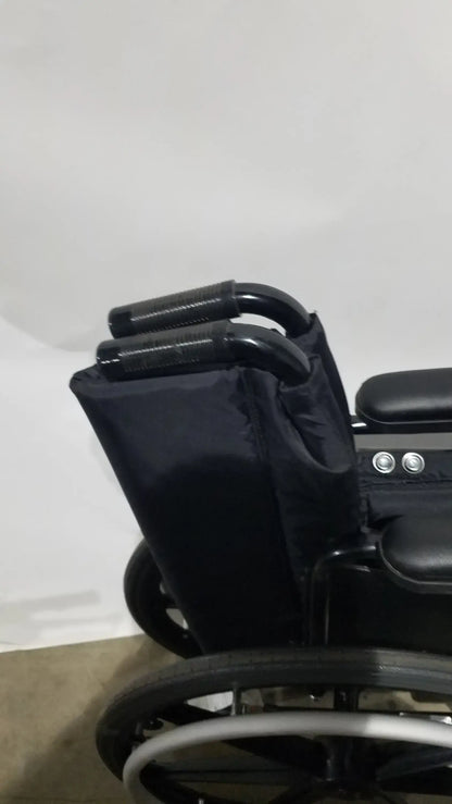 Invacare Tracer SX5 Folding Wheelchair – Black Finish with Padded Arm Supports