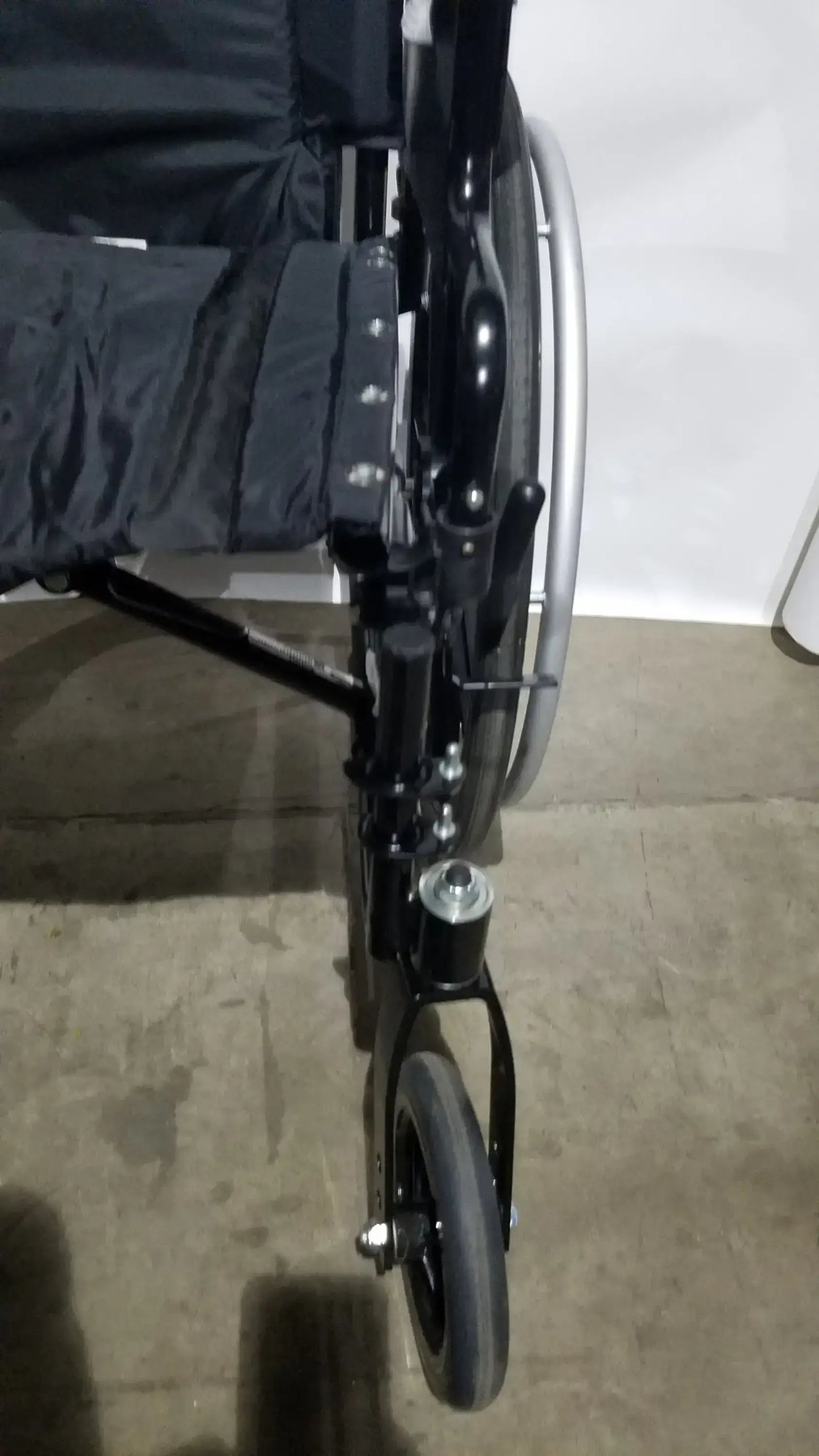 Invacare Tracer SX5 Folding Wheelchair – Black Finish with Padded Arm Supports