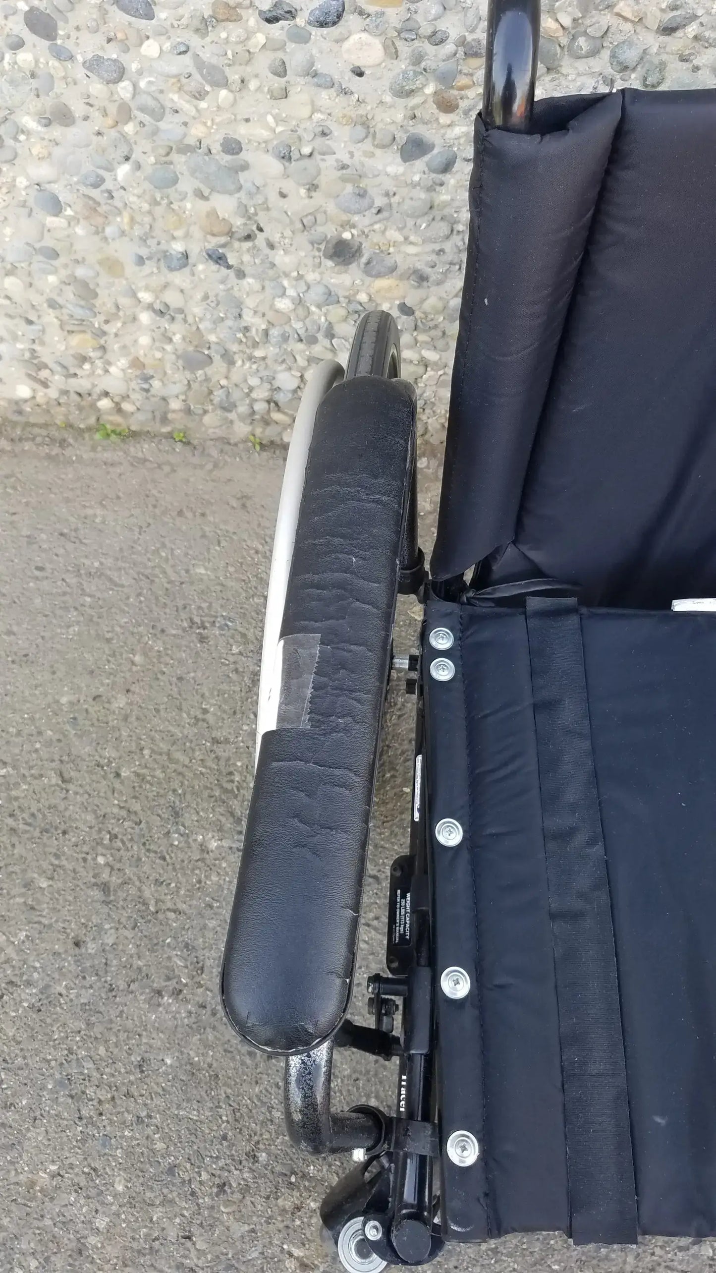 Invacare Tracer SX5 Heavy-Duty Black Wheelchair with Fixed Arm Rests