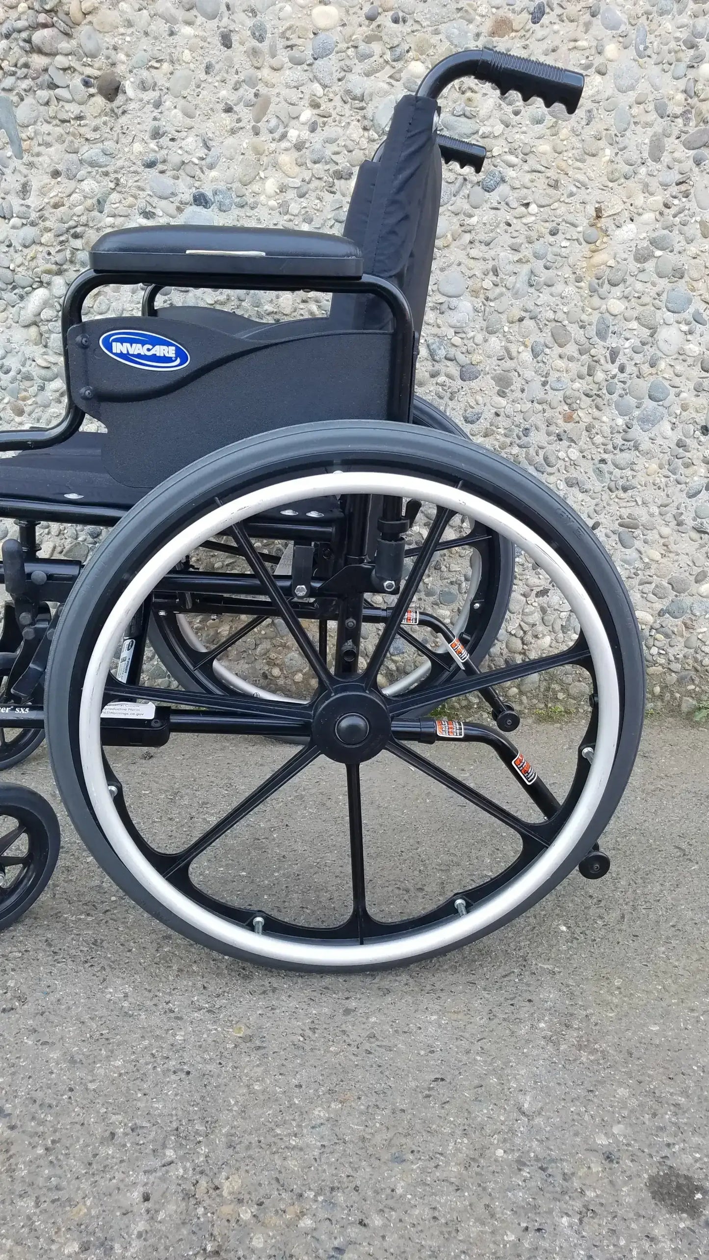 Invacare Tracer SX5 Wheelchair Arm Rest Black