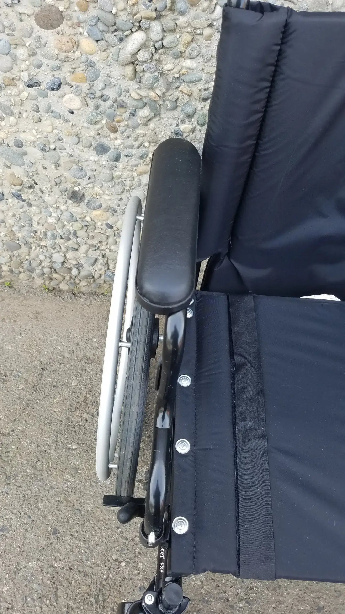 Invacare Tracer SX5 Wheelchair Arm Rest Black