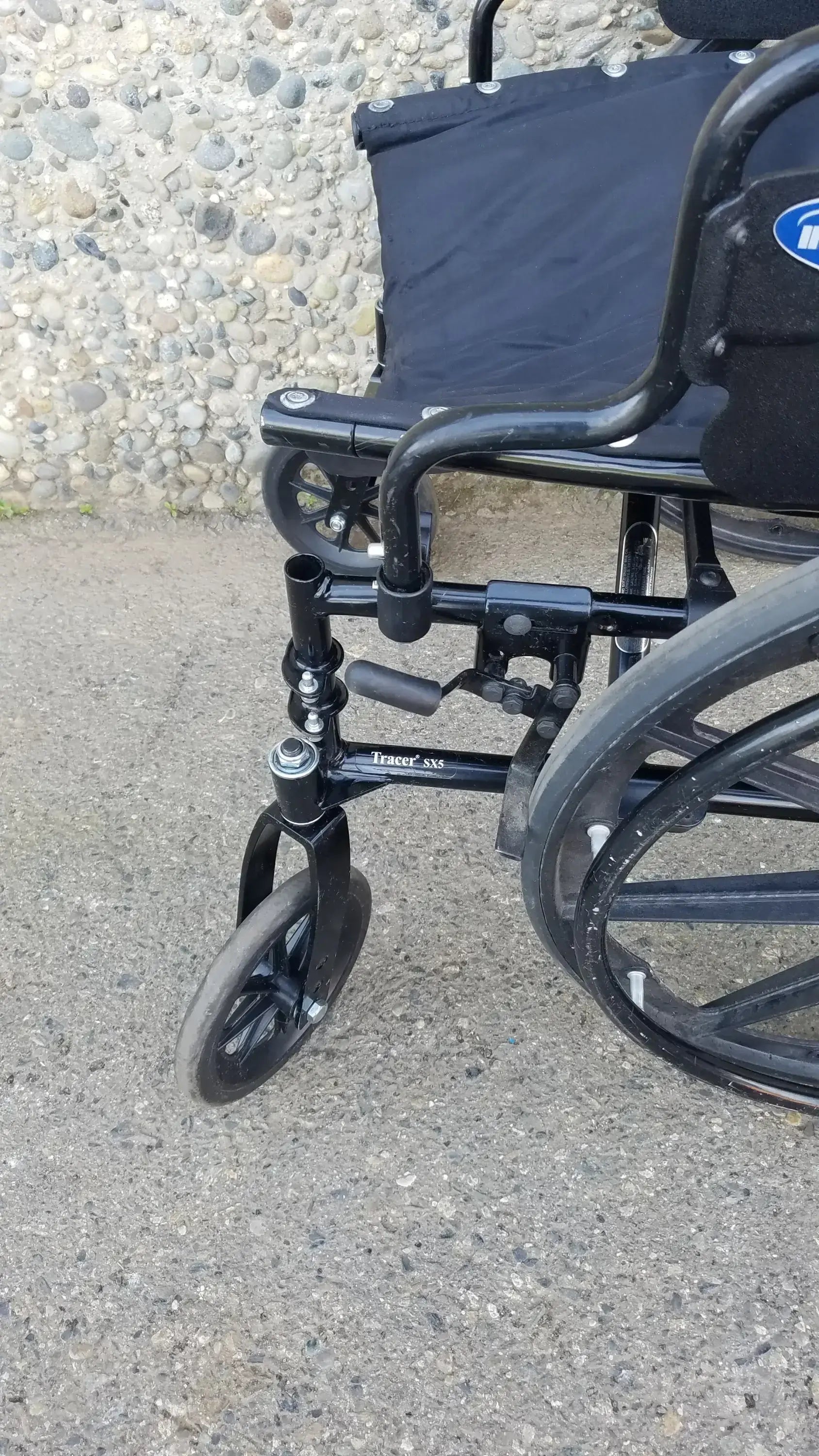 Invacare Tracer SX5 Wheelchair Arm Rests Black