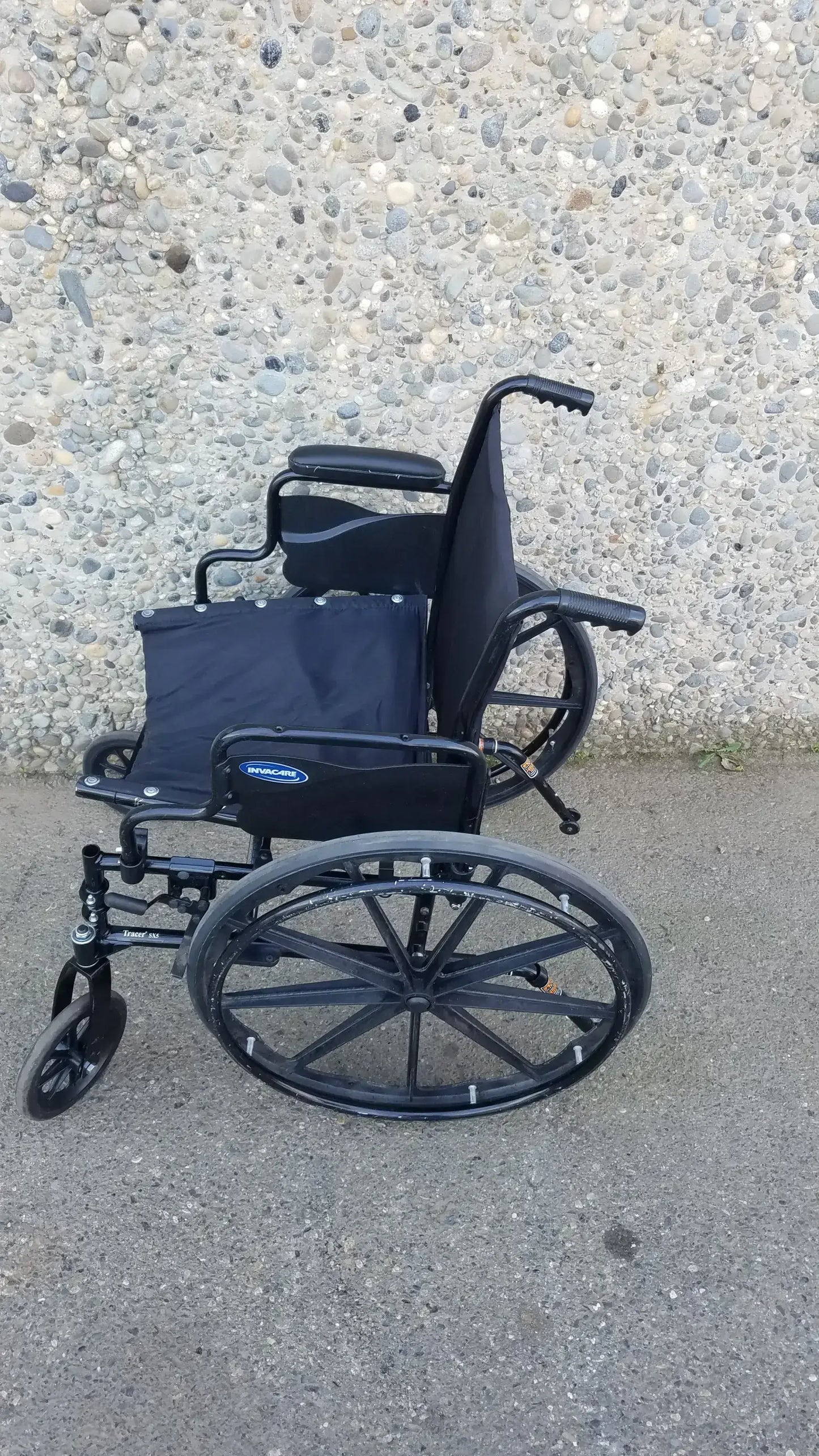 Invacare Tracer SX5 Wheelchair Arm Rests Black