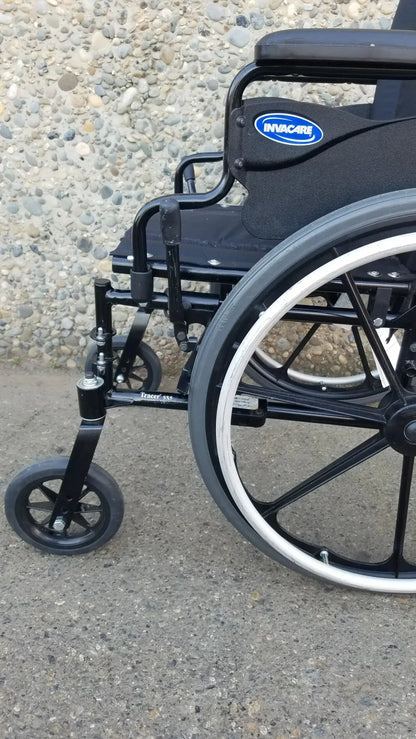 Invacare Tracer SX5 Wheelchair Black Steel Frame w/ Desk Armrests