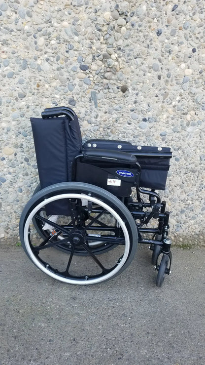 Invacare Tracer SX5 Wheelchair Black Steel Frame w/ Desk Armrests