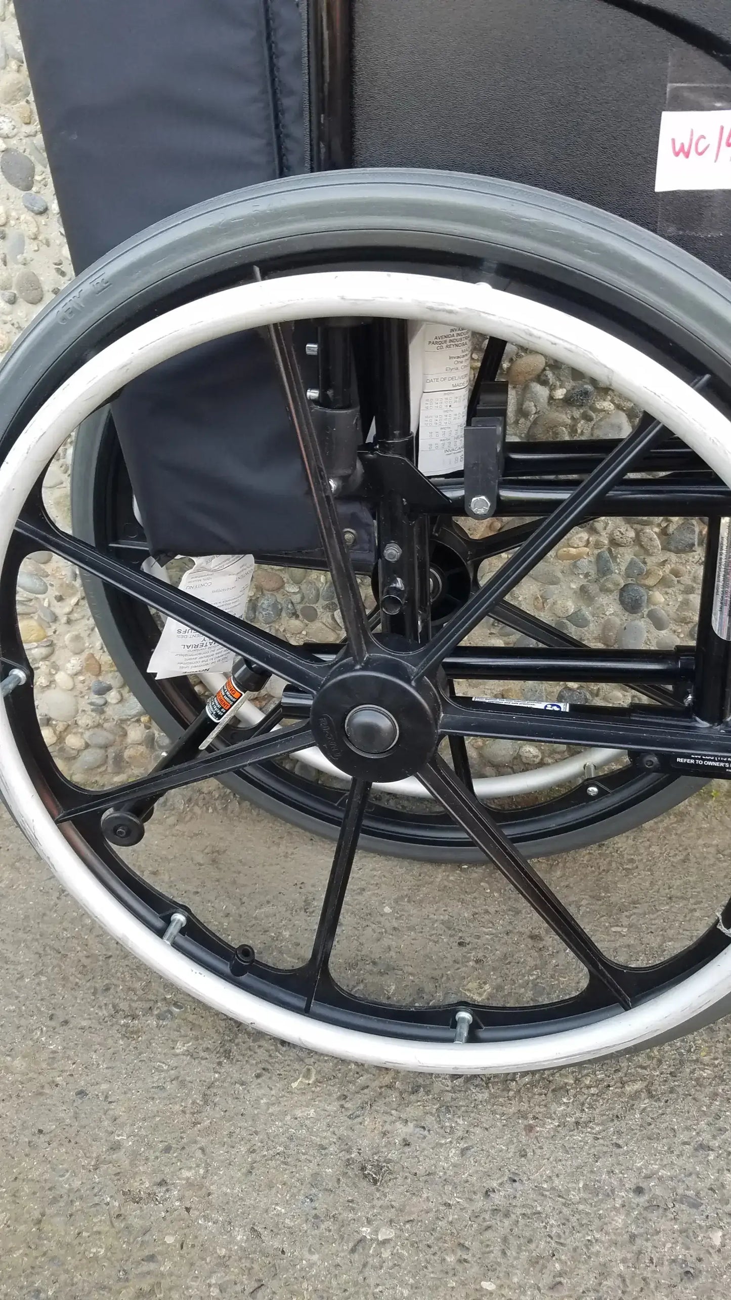 Invacare Tracer SX5 Wheelchair Black Steel Frame w/ Desk Armrests