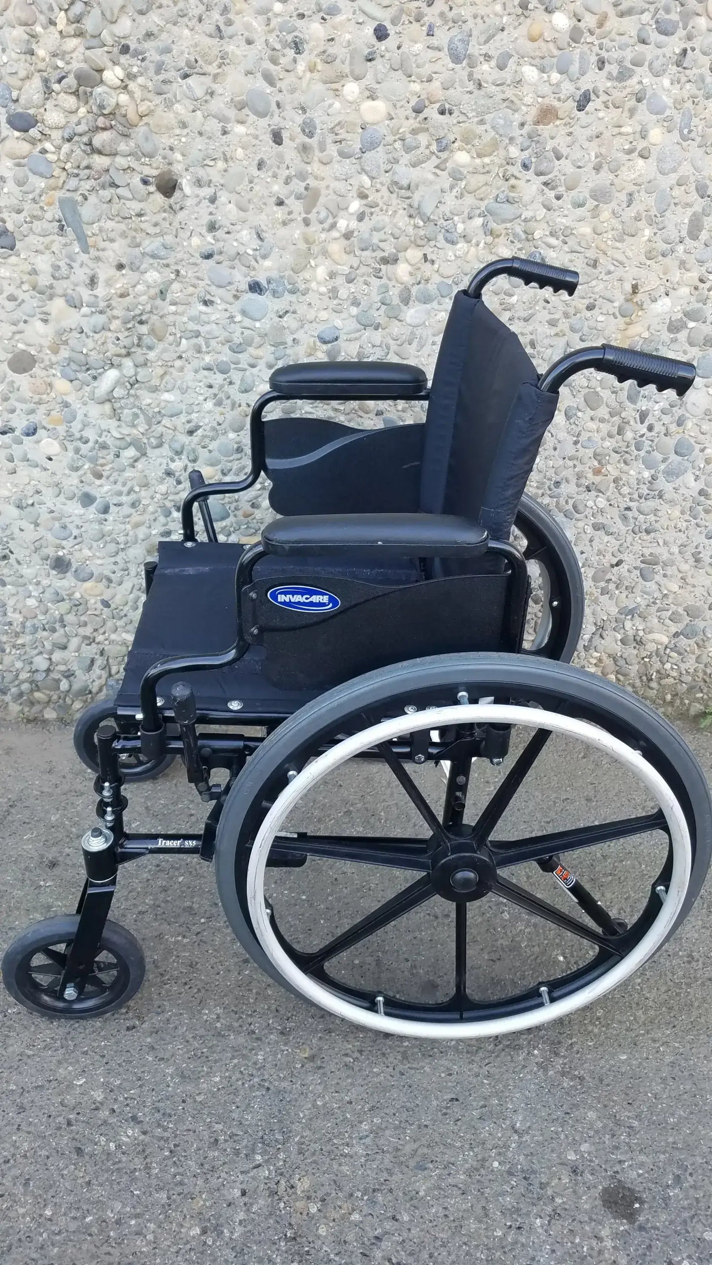 Invacare Tracer SX5 Wheelchair Black Steel Frame w/ Desk Armrests