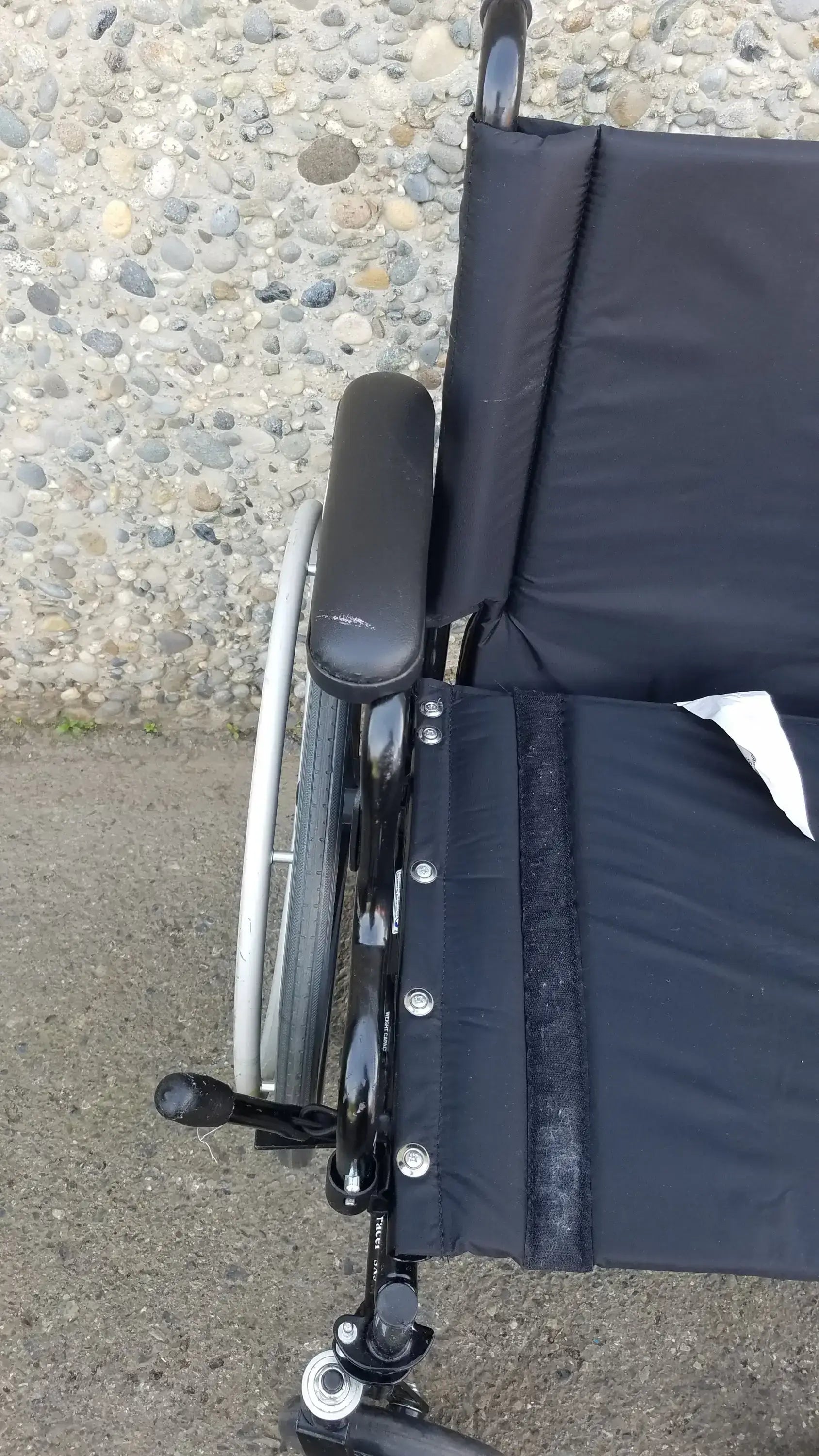 Invacare Tracer SX5 Wheelchair Black Steel Frame w/ Desk Armrests