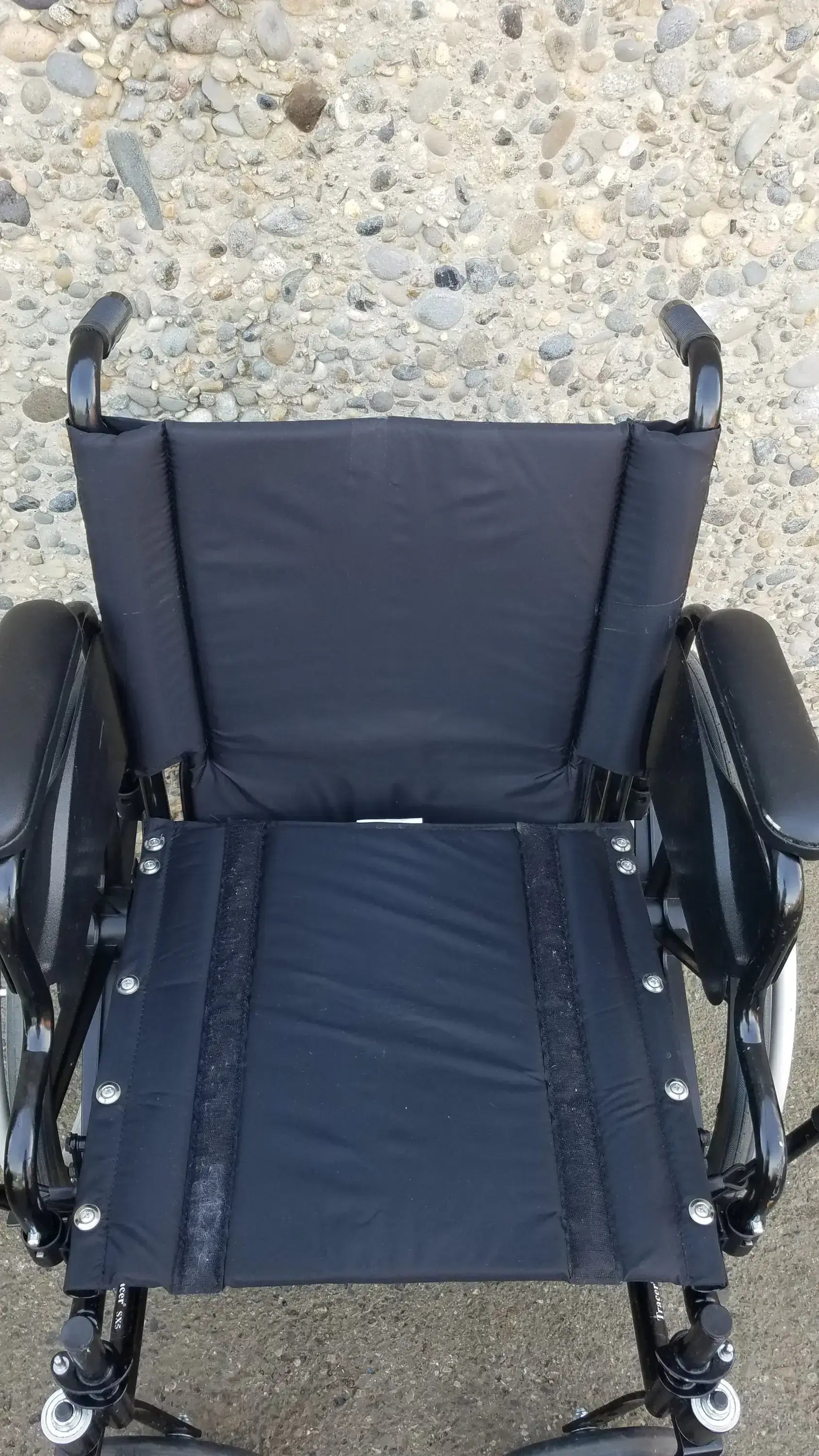 Invacare Tracer SX5 Wheelchair Black Steel Frame w/ Desk Armrests