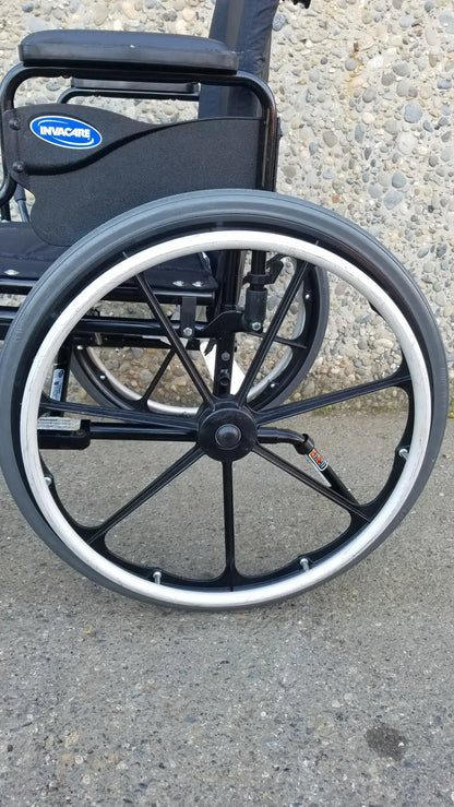 Invacare Tracer SX5 Wheelchair Black Steel Frame w/ Desk Armrests