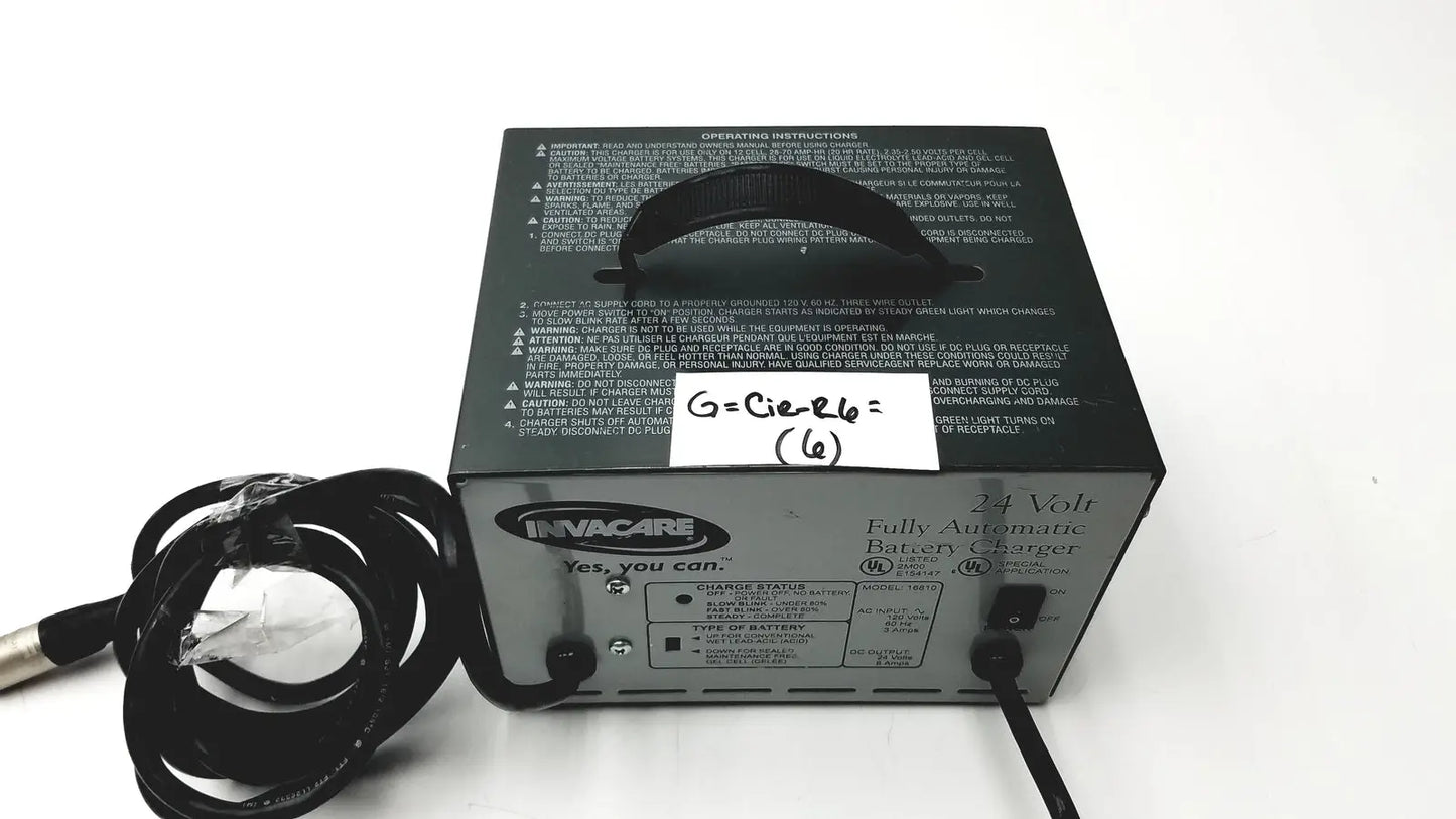 INVACARE Wheelchair 24 Volt Automatic Battery Charger Serial No: 460300646