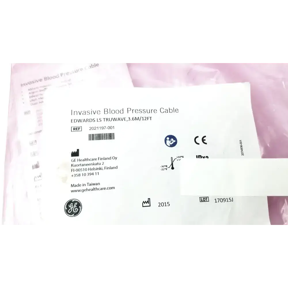 Invasive Blood Pressure Cable 2021197-001