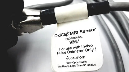 Invivo 9367 Oxiclip MRI Sensor With 9201 ECG 3 Lead Unshielded 10 FT - Patient Monitoring