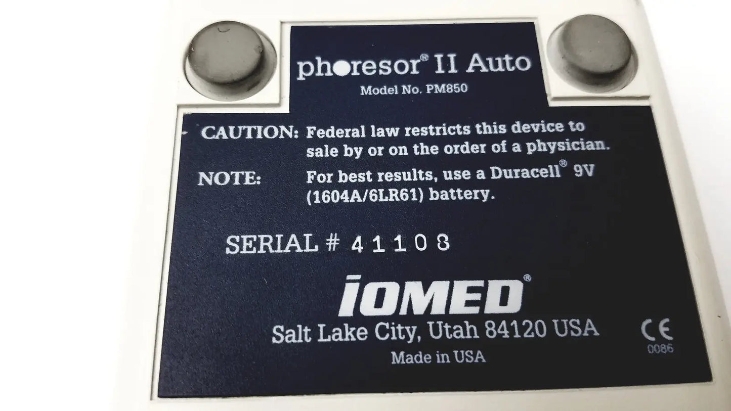 Iomed Phoresor II Auto PM850 Dose Controller System - Iontophoresis