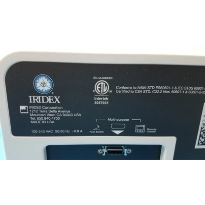 Iridex Cyclo G6 Laser Console for Professional Working Facility - Ophthalmic