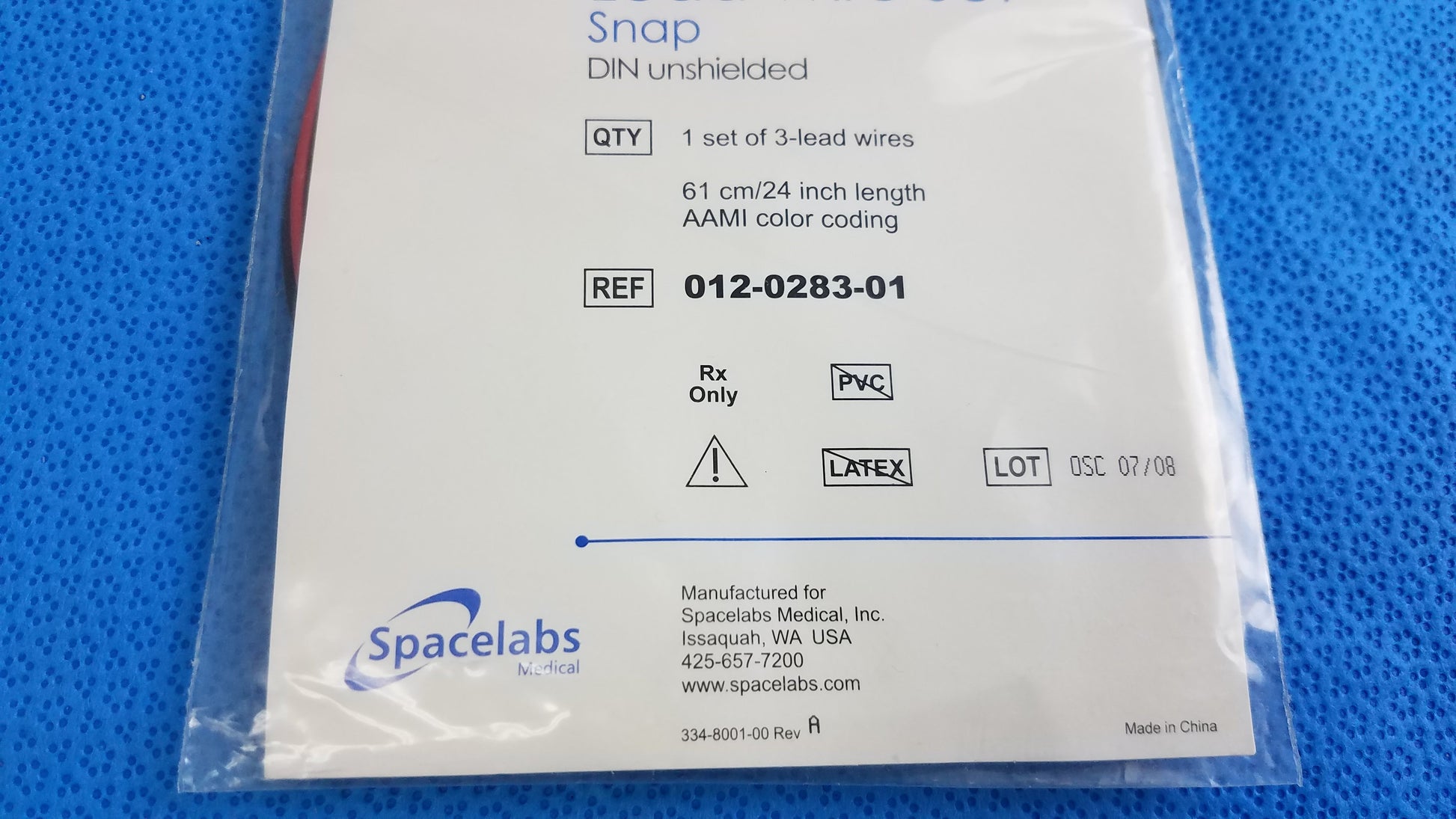 Item photo. Show Listing Details page. Spacelabs ECG Lead Wire Set Cardiac Monitoring Electrodes - Accessory / Wires