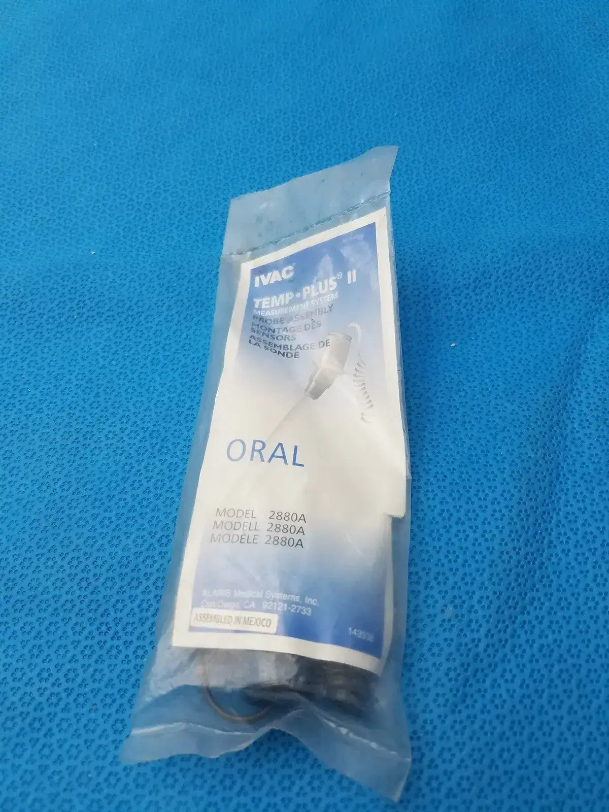 IVAC Temp-Plus II Probe Assembly Montage Des sensors - Model 28880A - Temperature