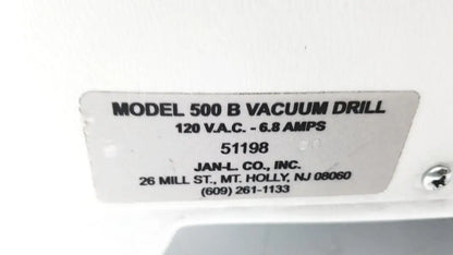JAN L INC 500 B Vacuum Drill - Surgical
