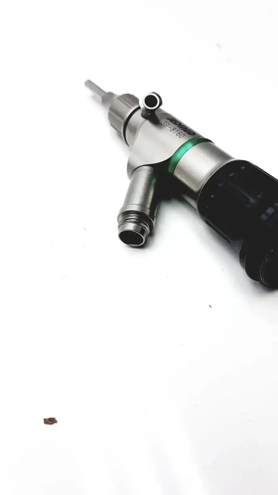 Silver and black medical-grade syringe pump with green accent band for jedmed 39-8160 starmed video otoscope use