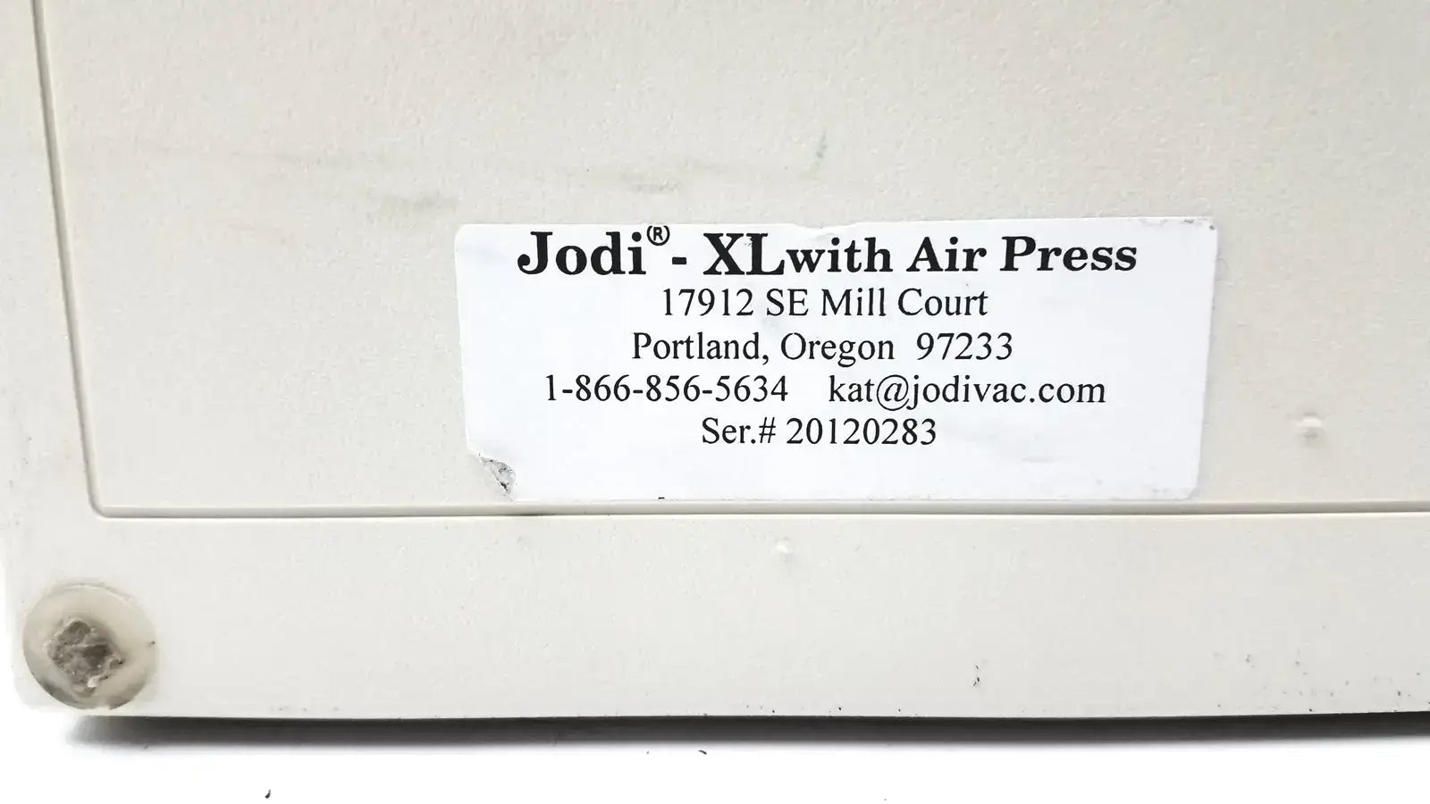 Jodi XL with Air Press SER 20120283 - Untested - Hearing Aid Vacuum Cleaner