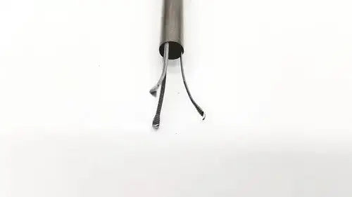 A sleek metallic claw tool with three curved prongs and cylindrical handle for karl storz 27094p optical kidney stone grasping