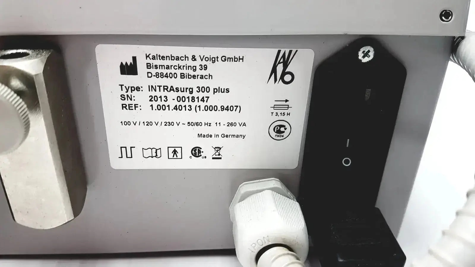 Silver metallic kaltenbach voigt intrasurg 300 plus dental implant drill for surgical use made in germany