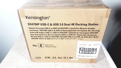 Kensington SD4750P USB-C & USB Dual 4K Docking Station