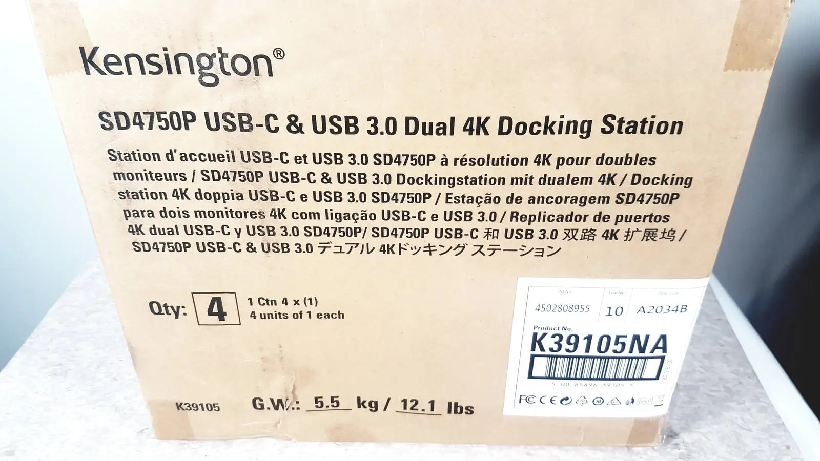 Kensington SD4750P USB-C & USB Dual 4K Docking Station