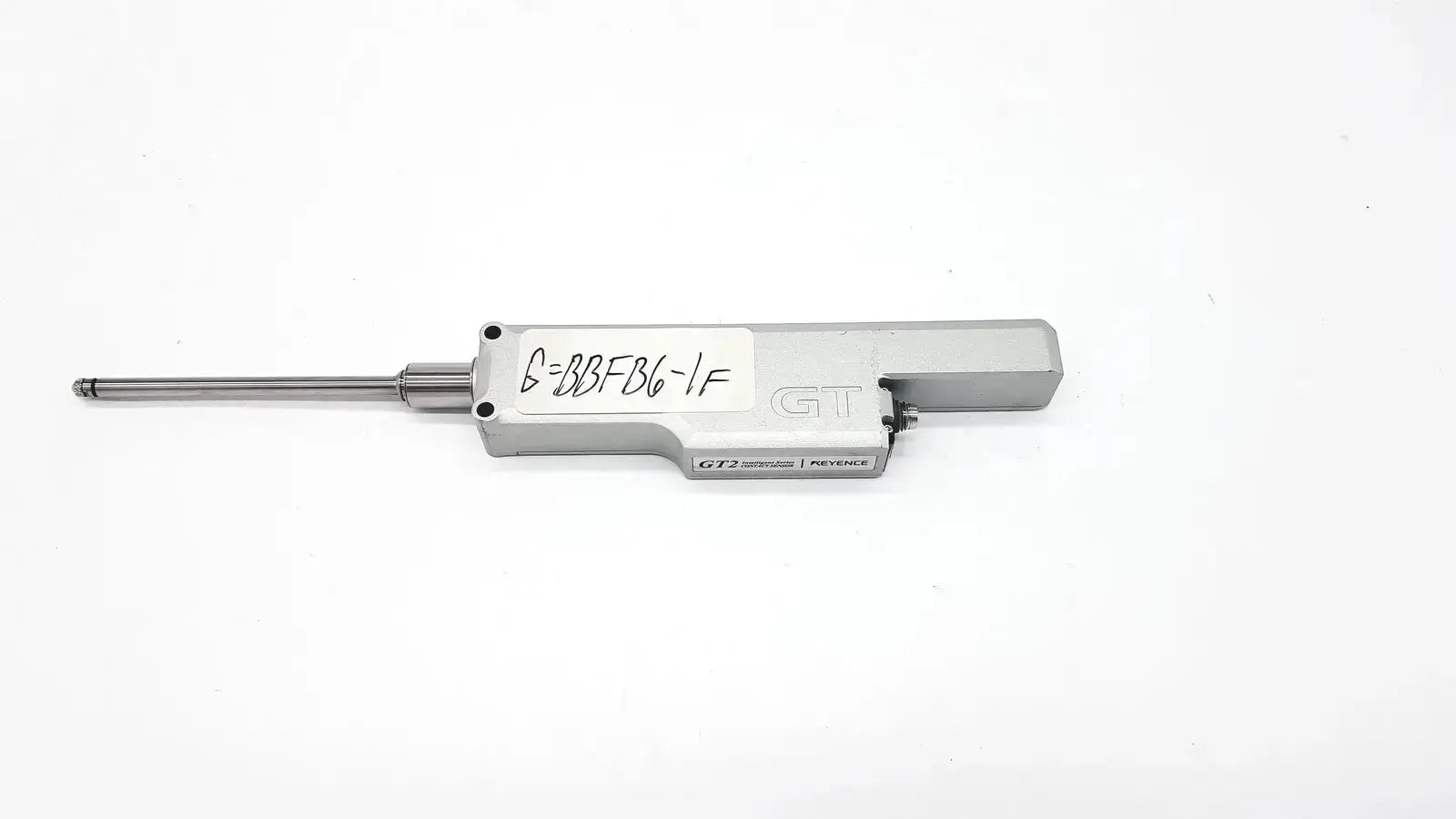 Silver gt2 series intelligent series contact sensor with slender metallic shaft and rectangular housing for precision measurement