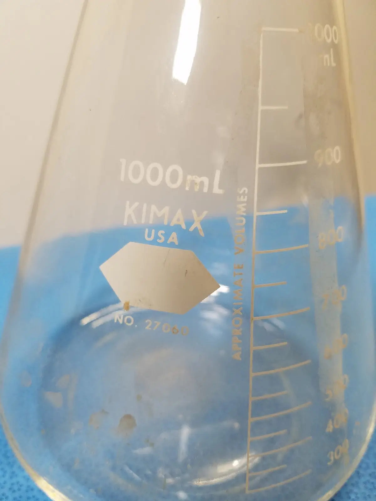 Kimax 1000 mL Erlenmeyer Flask – Borosilicate Glass Laboratory Vessel